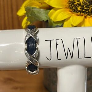 Brighton Silver and Black Bracelet